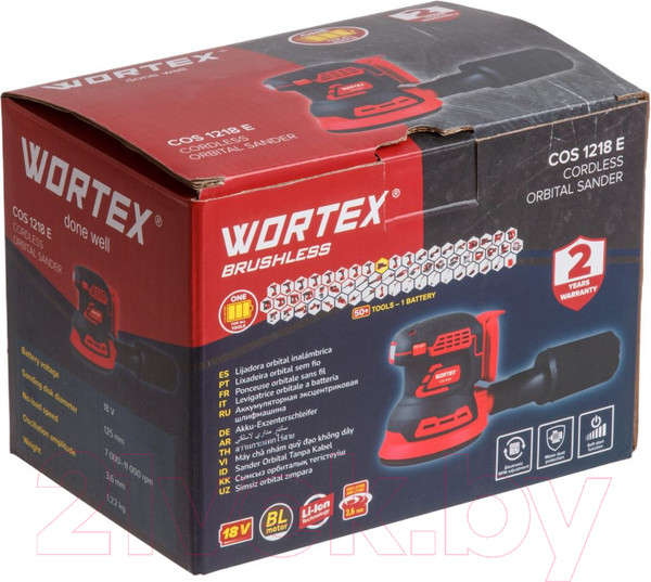 Изображение товара Эксцентриковая шлифовальная машина Wortex COS 1218 E ALL1 SOLO (1334402)