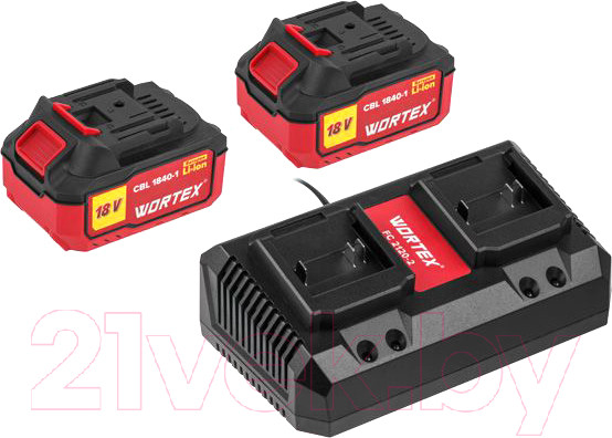 Изображение товара Набор аккумуляторов для электроинструмента Wortex ALL1 (1329413)