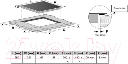 Изображение товара Индукционная варочная панель Akpo PIA 60 942 19CC BL
