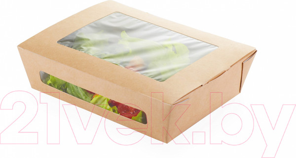 Изображение товара Набор коробок упаковочных для еды Паксервис Eco Salad 600 / 285866 (25шт)