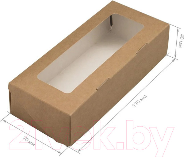 Изображение товара Набор коробок упаковочных для еды Паксервис Eco Tabox 500 / 285829 (50шт)