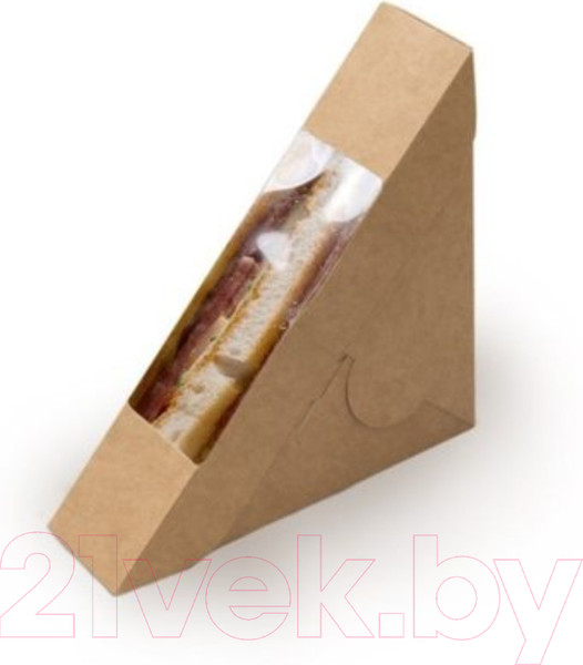 Изображение товара Набор коробок упаковочных для еды Паксервис Eco Sandwich 40 / 285844 (50шт)