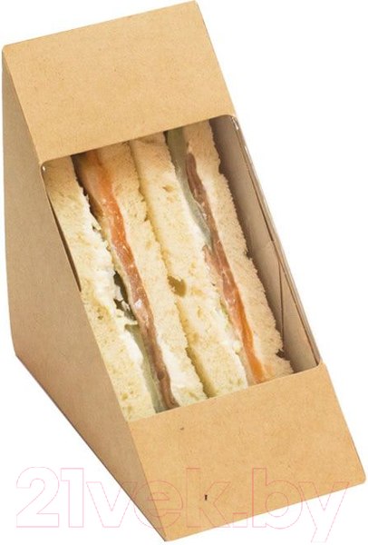 Изображение товара Набор одноразовых контейнеров Паксервис Eco Sandwich 60 / 285774 (50шт)