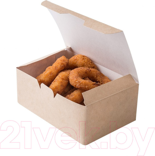 Изображение товара Набор коробок упаковочных для еды Паксервис Eco Fast Food Box S / 285701 (75шт)