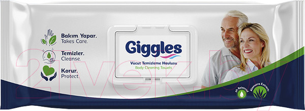 Изображение товара Влажные салфетки Giggles Для тела (50шт)