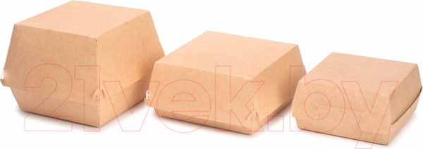 Изображение товара Набор коробок упаковочных для еды Паксервис Eco Burger XL / 285596 (50шт)