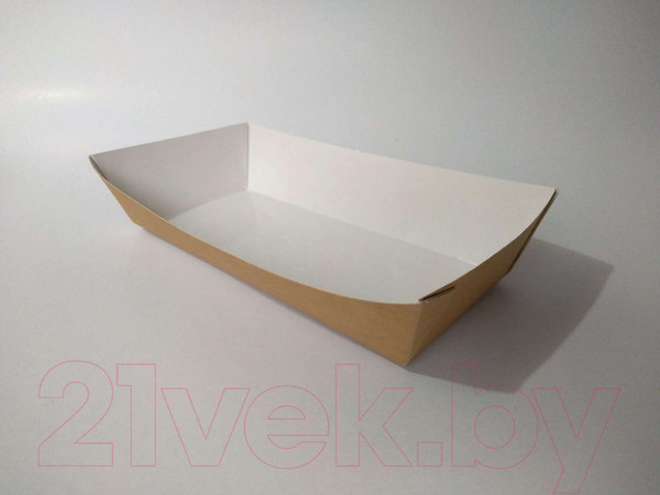 Изображение товара Набор бумажных лотков Паксервис Eco Tray 800 / 285972 (100шт)