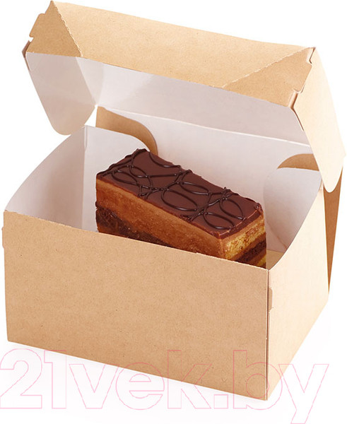 Изображение товара Набор коробок упаковочных для еды Паксервис Eco Cake 1200 / 286017 (50шт)