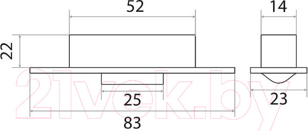 Изображение товара Защелка роликовая Trodos Роликовый (золото)