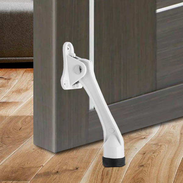 Изображение товара Фиксатор дверной Trodos Козья ножка Н130 (белый)