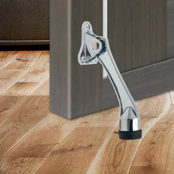 Изображение товара Фиксатор дверной Trodos Козья ножка Н130 (хром)