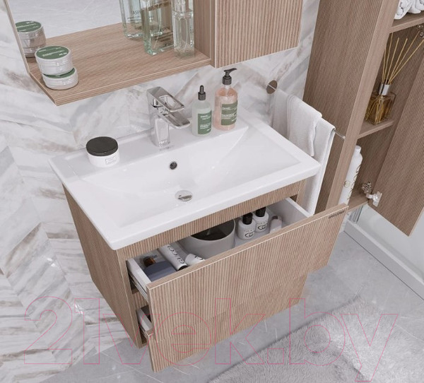 Изображение товара Тумба под умывальник Grossman Юнит 60 / 2060171 (кадена вуд)