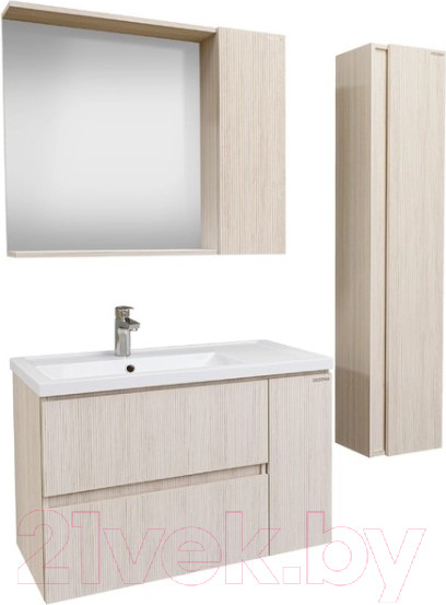 Изображение товара Шкаф-пенал для ванной Grossman Юнит 30 / 208015 (кадена лайт)