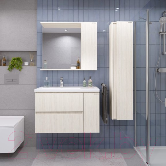 Изображение товара Шкаф-пенал для ванной Grossman Юнит 30 / 208015 (кадена лайт)