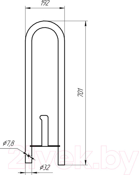 Изображение товара Поручень Rosa 553372 (откидной, к компакту Дон)