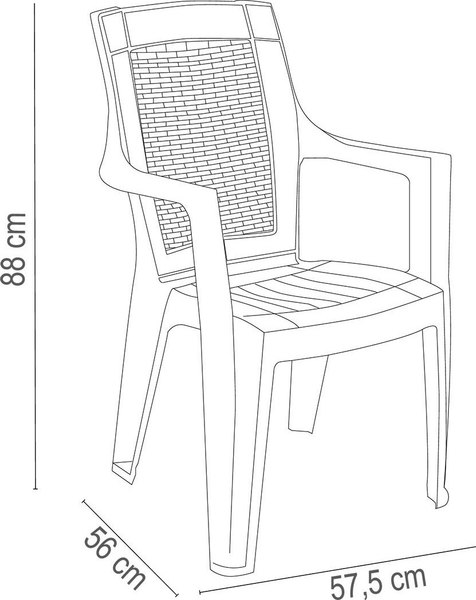 Изображение товара Стул садовый Holiday Sultan / HK-260-T (тик)