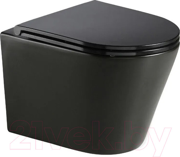 Изображение товара Унитаз подвесной с инсталляцией WeltWasser Amberg 506 ST + Salzbach 043 MT-BL + Amberg RD-WT