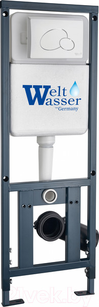 Изображение товара Инсталляция для унитаза WeltWasser Marberg 410 RD WT (с кнопкой смыва)