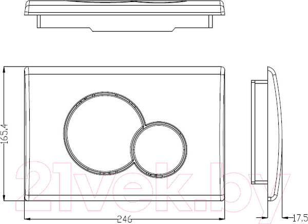 Изображение товара Инсталляция для унитаза WeltWasser Marberg 507 RD WT (с кнопкой смыва)
