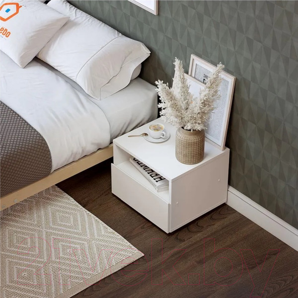 Изображение товара Прикроватная тумба Домаклево Эмили (белый)