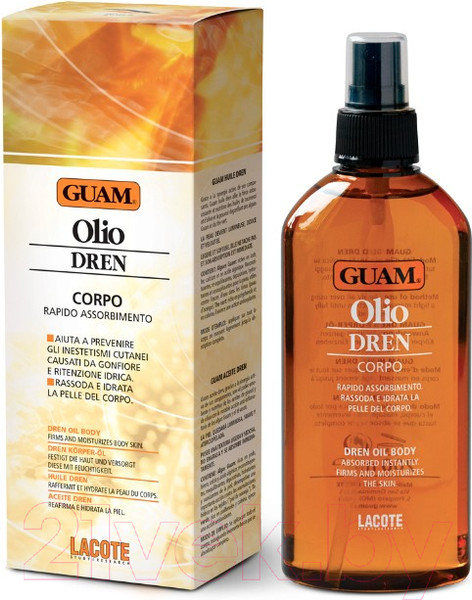 Изображение товара Масло для тела Guam Dren С дренажным эффектом для массажа (200мл)