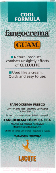 Изображение товара Крем для тела Guam Fangocrema С освежающим эффектом на основе грязи (250мл)