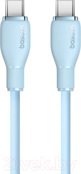 Изображение товара Кабель Baseus Pudding Type-C to Type-C 100W / P10355702311-00 (1.2м, голубой)