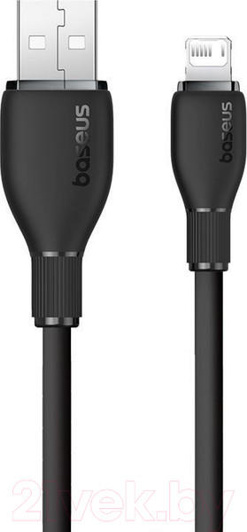 Изображение товара Кабель Baseus Pudding USB to iP 2.4A / P10355700111-01 (2м, черный)