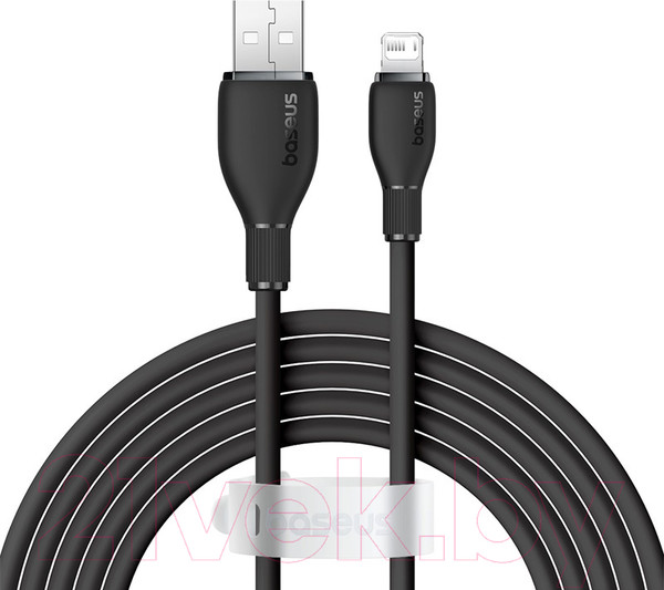 Изображение товара Кабель Baseus Pudding USB to iP 2.4A / P10355700111-01 (2м, черный)