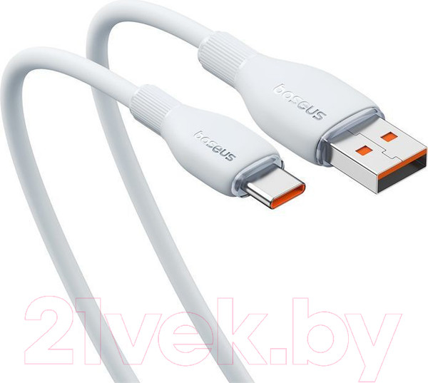 Изображение товара Кабель Baseus Pudding USB to Type-C 100W / P10355703221-01 (2м, белый)