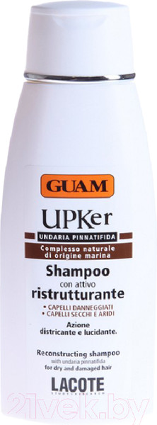 Изображение товара Шампунь для волос Guam UPKer Для восстановления сухих секущихся волос (200мл)