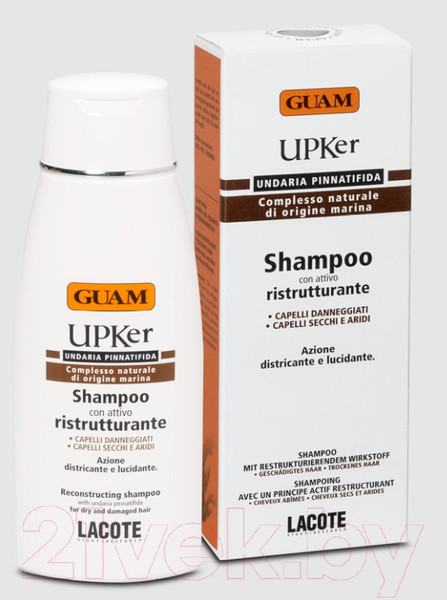 Изображение товара Шампунь для волос Guam UPKer Для восстановления сухих секущихся волос (200мл)
