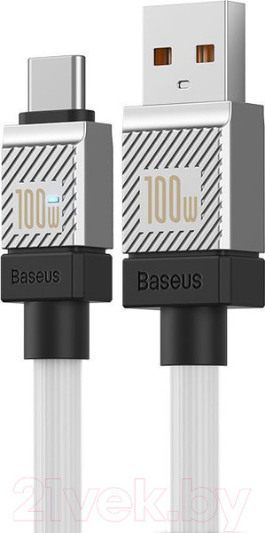 Изображение товара Кабель Baseus CoolPlay USB to Type-C 100W / CAKW000702 (2м, белый)
