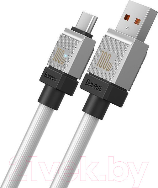 Изображение товара Кабель Baseus CoolPlay USB to Type-C 100W / CAKW000702 (2м, белый)
