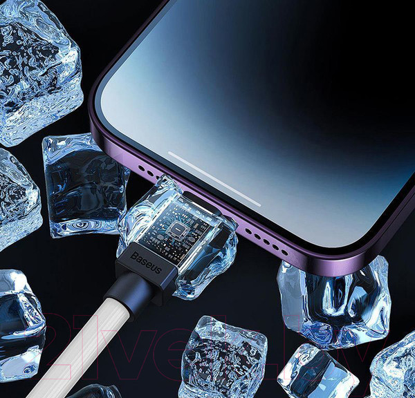 Изображение товара Кабель Baseus CoolPlay Type-C to iP 20W / CAKW000102 (2м, белый)