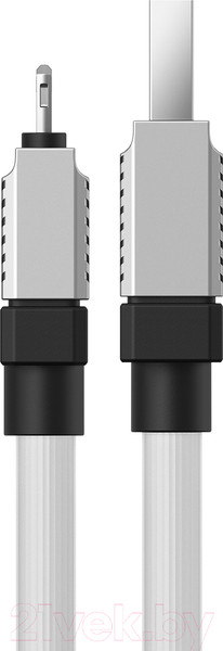 Изображение товара Кабель Baseus CoolPlay USB to iP 2.4A / CAKW000402 (1м, белый)