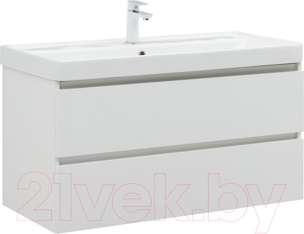 Изображение товара Тумба под умывальник Aquanet Вега 100 / 316655 (белый глянец)
