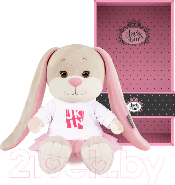 Изображение товара Мягкая игрушка Jack&Lin Зайка Лин в свитшоте с розовой юбочкой / JL-03202306-20