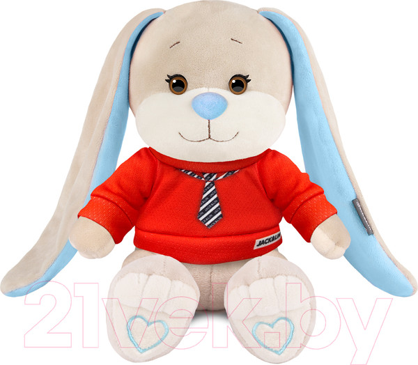 Изображение товара Мягкая игрушка Jack&Lin Зайчик Жак в красном свитшоте с галстуком / JL-03202307-20
