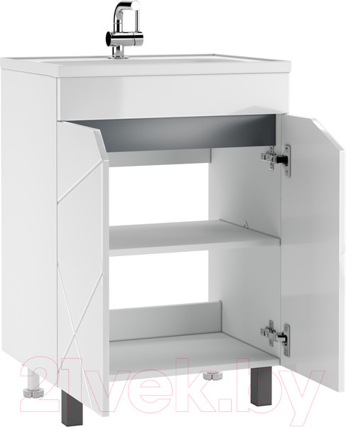 Изображение товара Тумба под умывальник Домино Absolute 60 Vector без ящика