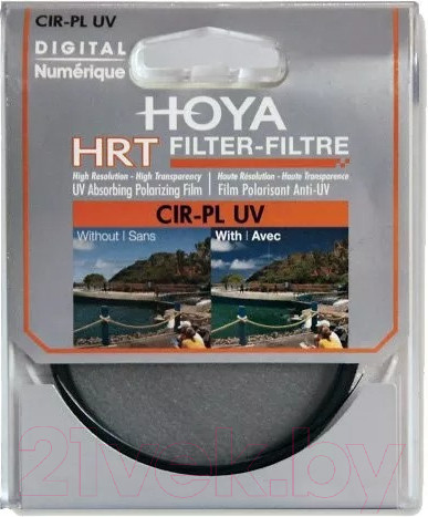 Изображение товара Светофильтр Hoya PL-CIR UV HRT 62мм IN SQ.CASE