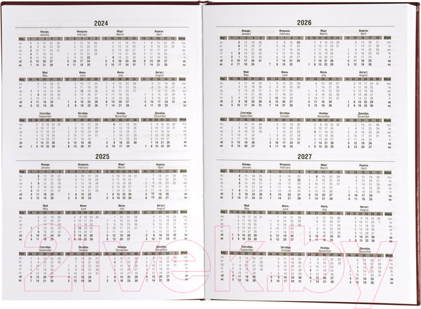 Изображение товара Ежедневник Lite Classic Matte / LTDNBL-CLMA5 (136л, бордовый)