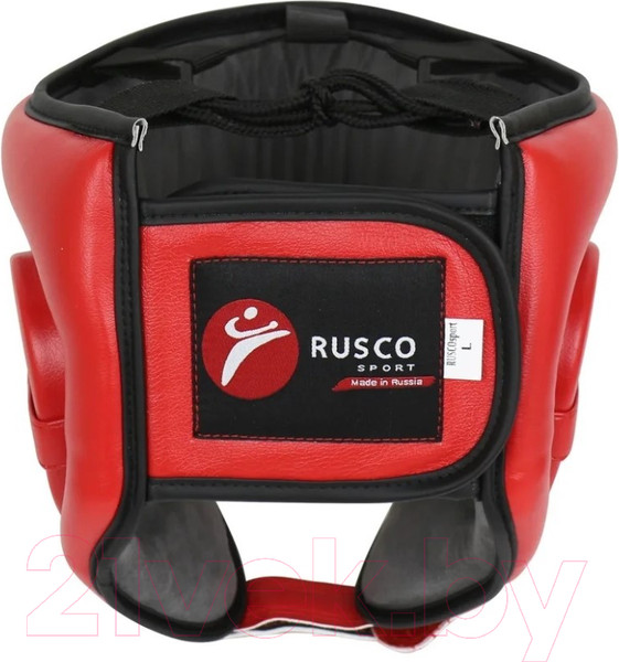 Изображение товара Боксерский шлем RuscoSport Pro с усилением (L, красный)