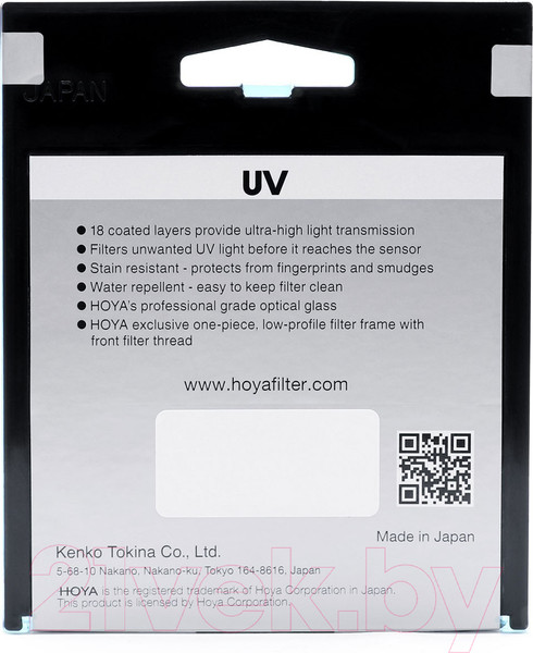 Изображение товара Светофильтр Hoya UV Fusion One 55