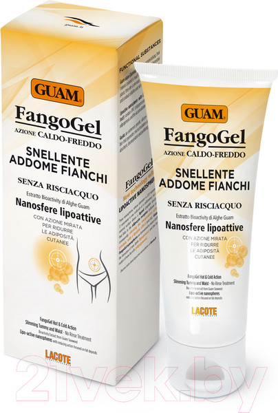 Изображение товара Гель антицеллюлитный Guam Для живота и талии Контрастный с липоактивными наносферами (150мл)