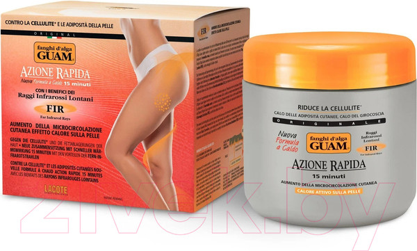 Изображение товара Маска для тела Guam Fir Антицеллюлитная активная с микрокристаллами Турмалина (500г)