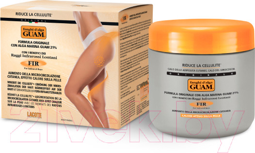 Изображение товара Маска для тела Guam Антицеллюлитная разогревающая с микрокристаллами Турмалина (500г)