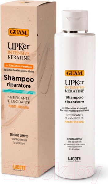 Изображение товара Шампунь для волос Guam Восстанавливающий с кератином (200мл)