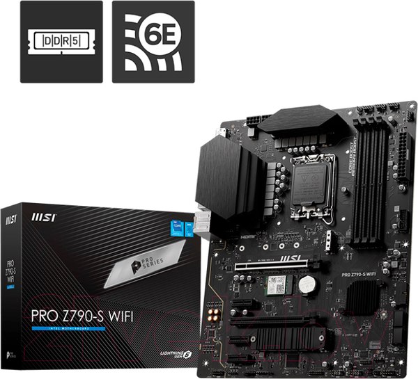 Изображение товара Материнская плата MSI Pro Z790-S WiFi