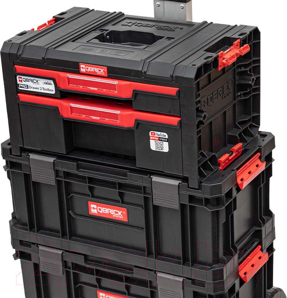 Изображение товара Ящик для инструментов QBrick System Two Toolbox Plus Vario / SKRQTWOPATVCZAPG003 (черный)